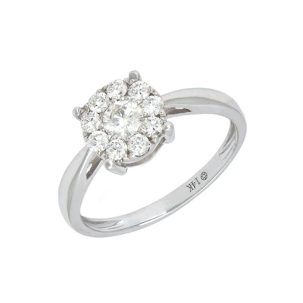 .51ct Diamond Round Illusion Ring