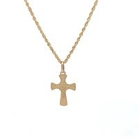Cross with Christ Flat Crucifix 20MM Pendant