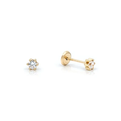 5MM Zirconia Stud Earrings