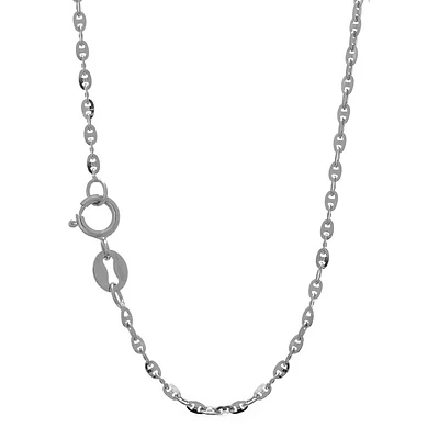 Mariner 1MM White Gold Chain