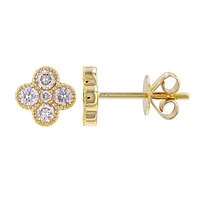 .43ct Diamond Clover Stud Earrings