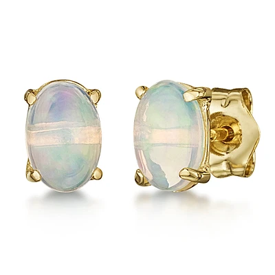 Oval Opal 12MM Stud Earrings