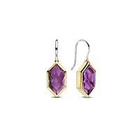Celestial Violet Dangle Earrings