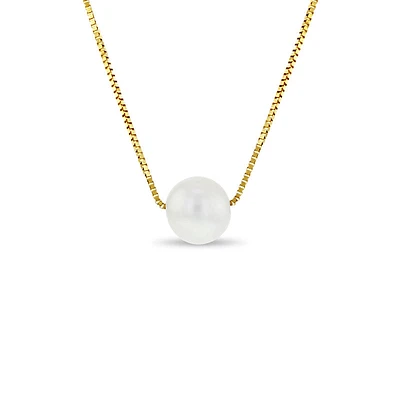 Single 7mm Pearl Kids Necklace