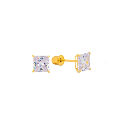 5MM Square CZ Stud Earrings