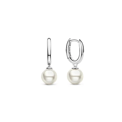 Cosmic Pearl Dangle Earrings