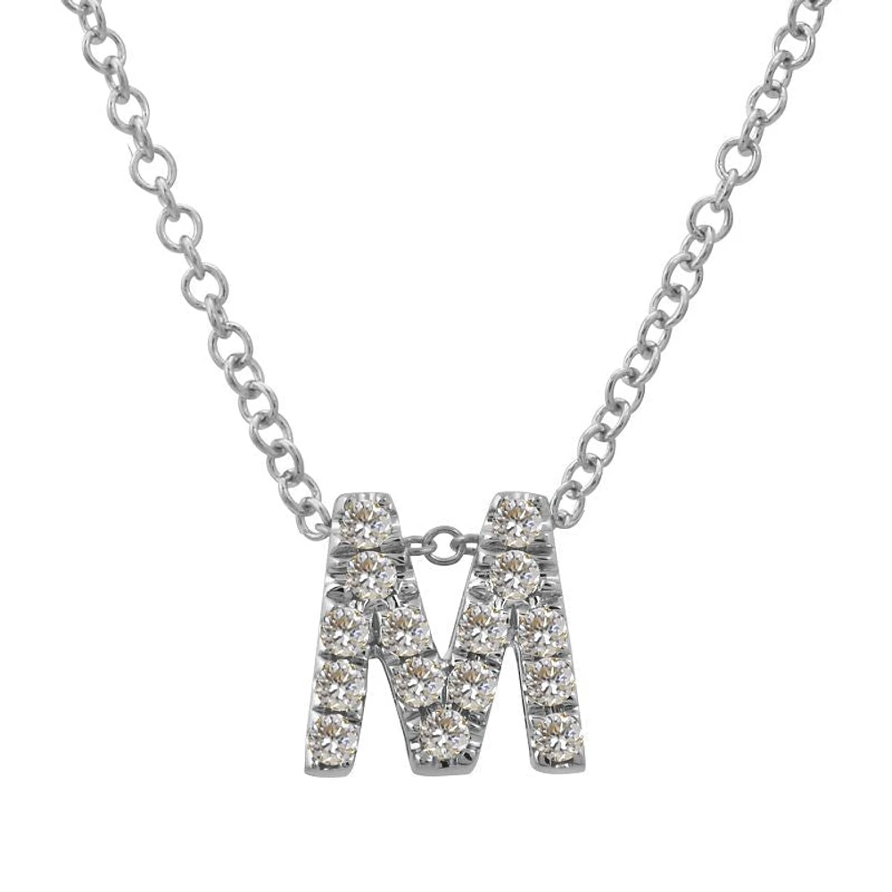 Diamond Initial Necklace
