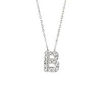 Diamond 7MM Initial Necklace