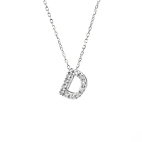 Diamond 7MM Initial Necklace