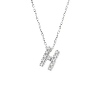 Diamond 7MM Initial Necklace