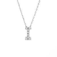 Diamond 7MM Initial Necklace