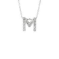 Diamond 7MM Initial Necklace