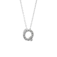 Diamond 7MM Initial Necklace