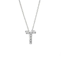 Diamond 7MM Initial Necklace