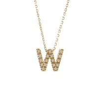 Diamond 7MM Initial Necklace