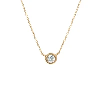 Birthstone Necklace - Yellow Gold