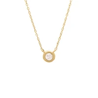 Bezel Diamond .09ct Necklace