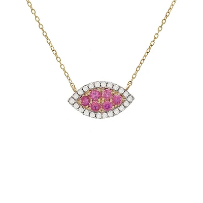 Leaf Diamond/Precious Stones Necklace