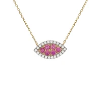 Leaf Diamond/Precious Stones Necklace