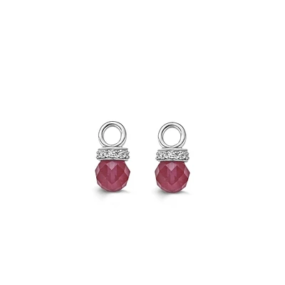 Fuchsia Zirconia Ear Charm
