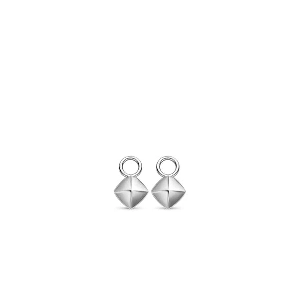 Silver Pyramid Ear Charm