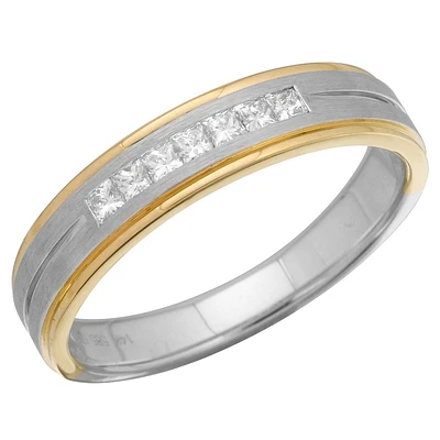 Seven Princess Cut .25CT Diamond Ring