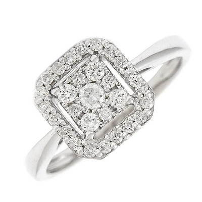 .35 Square Illusion Diamond Ring
