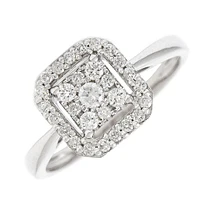 .35 Square Illusion Diamond Ring