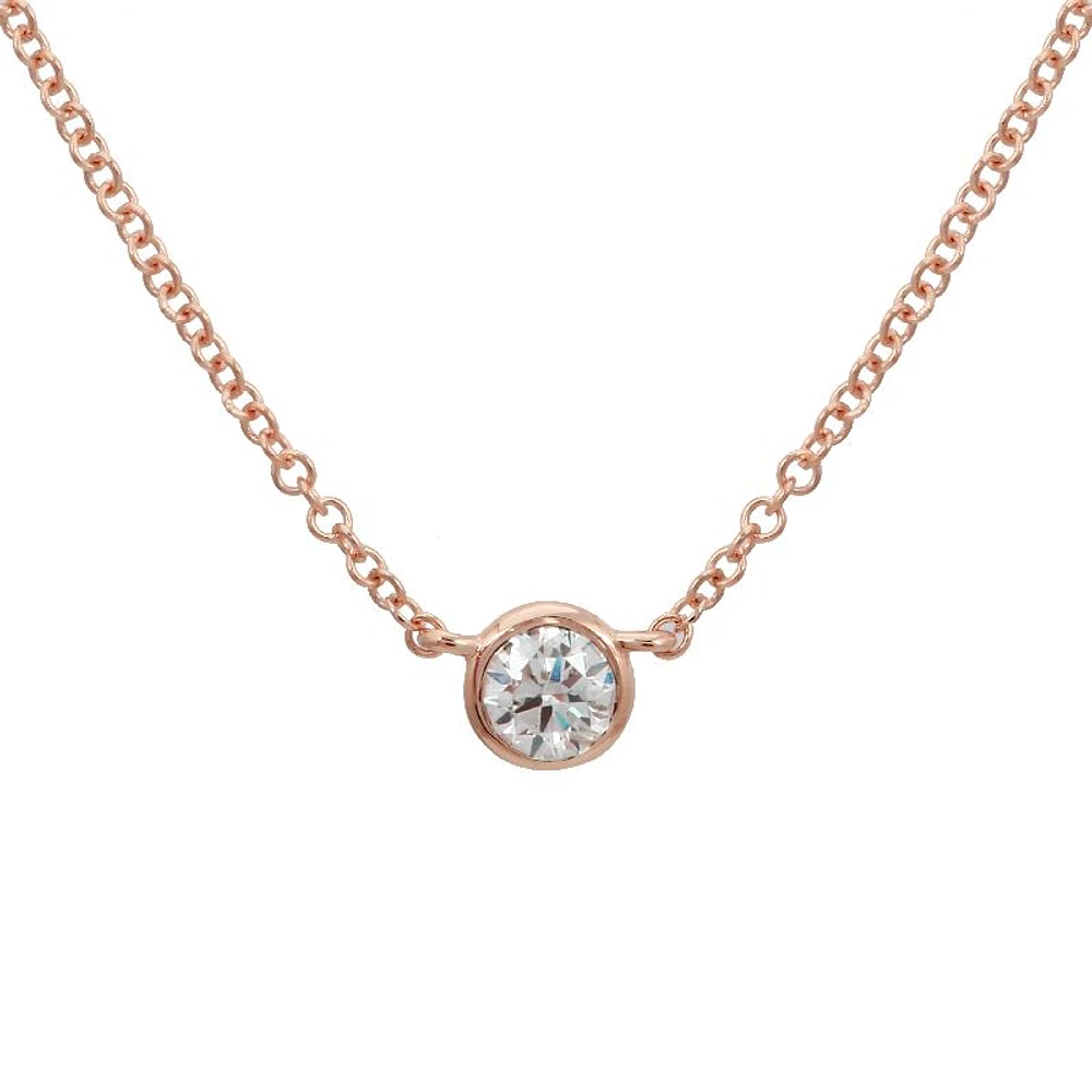 Bezel Diamond .14ct Necklace