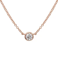 Bezel Diamond .14ct Necklace