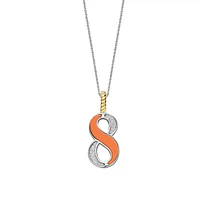 Number Necklace Orange
