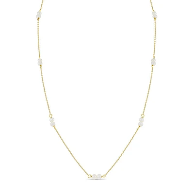 Double Pearl Kids Necklace