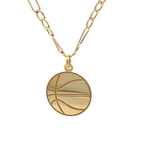 Basketball Pendant 14K