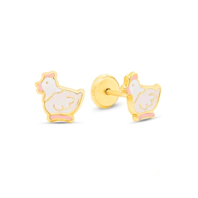 Cute Chicken Kids Earrings