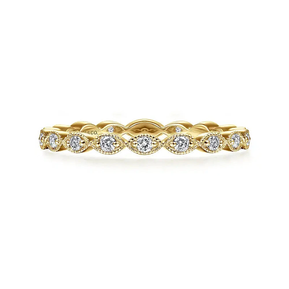 Marquise Station Diamond Ring