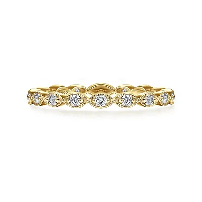 Marquise Station Diamond Ring