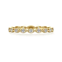 Marquise Station Diamond Ring