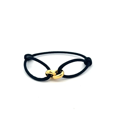 Connected Golden Links Cord Bracelet