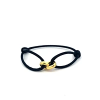 Connected Golden Links Cord Bracelet