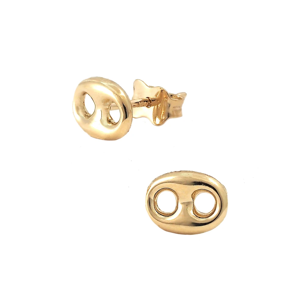 Puff Mariner 6.5MM Stud Earrings