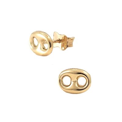 Puff Mariner 6.5MM Stud Earrings