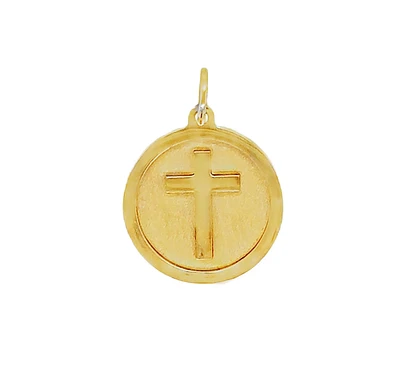 13MM Cross Disk Pendant