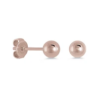 5MM Polished Steel Ball Stud Earrings