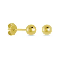 5MM Polished Steel Ball Stud Earrings