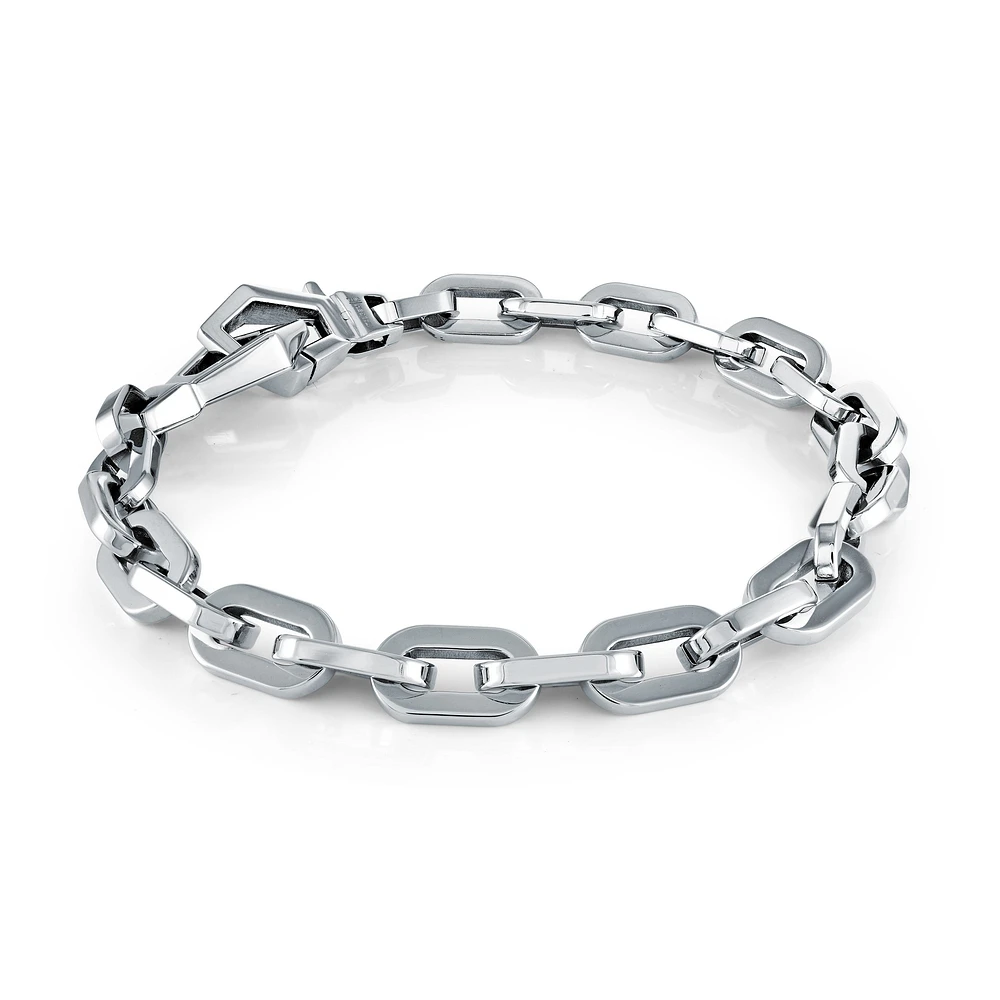 7MM Round Links Steel Bracelet