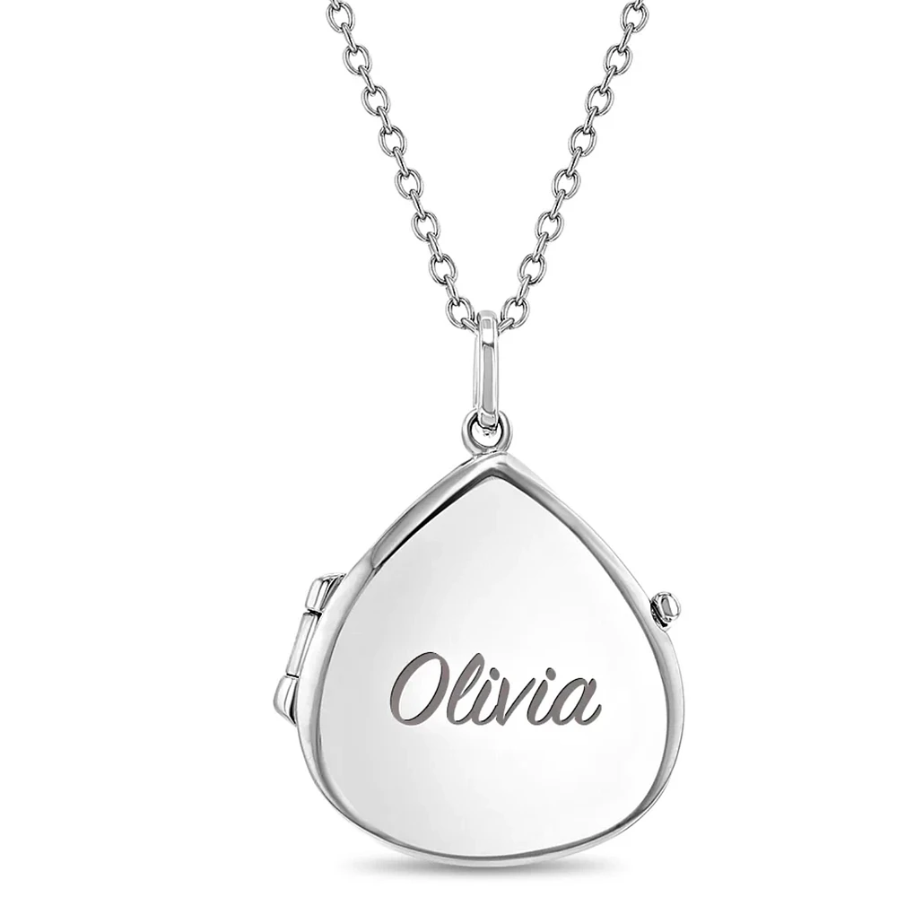 Drop Shape Kids Locket Necklace