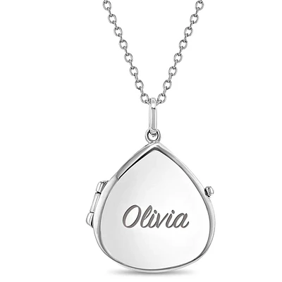 Drop Shape Kids Locket Necklace