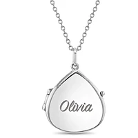 Drop Shape Kids Locket Necklace