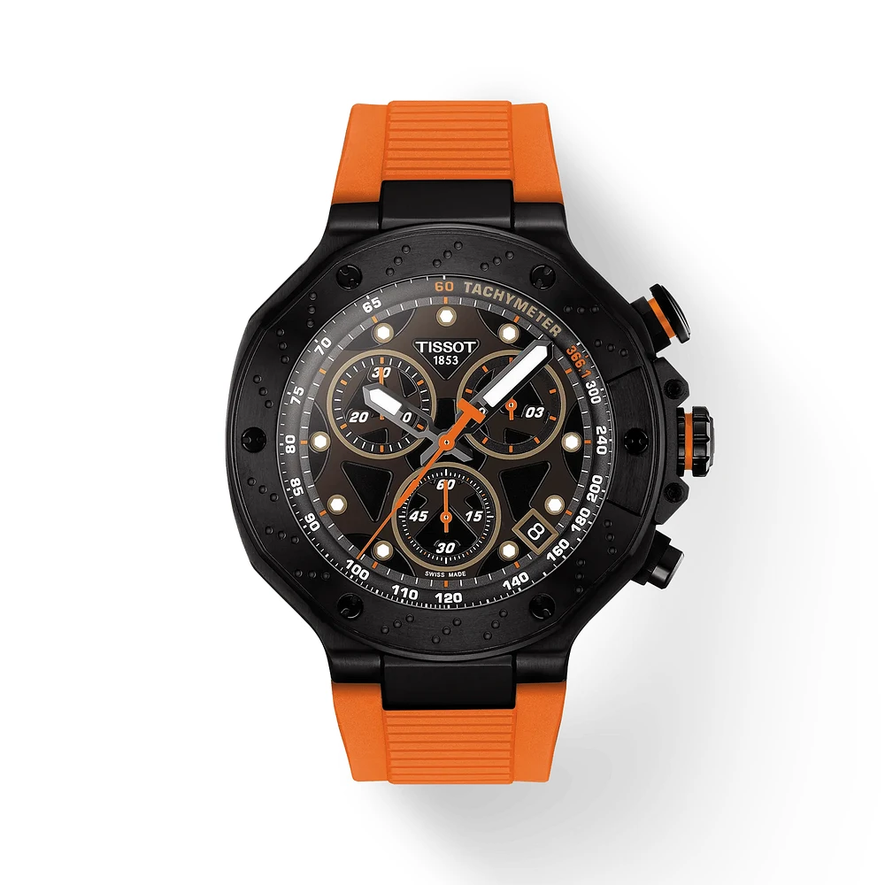 T-Race Orange/Black 45MM Watch