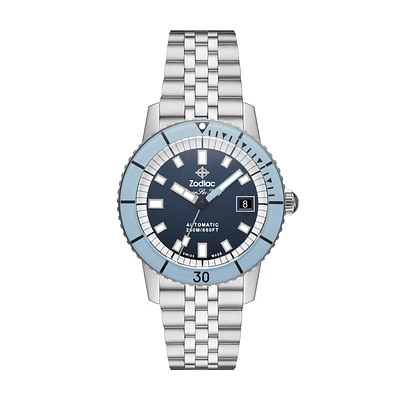 Super Sea Wolf Compression Diver Automatic 40mm Blue/Baby Blue